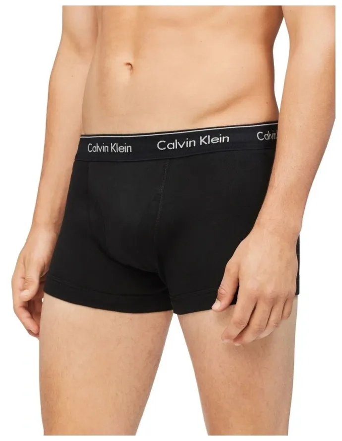 Calvin Klein Classics Cotton Trunks 3 Pack in Black