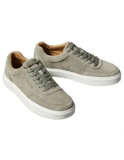 Calvin Klein Clean Cup Low Laceup Oxf Su Sneaker in Smokey Olive/Bright