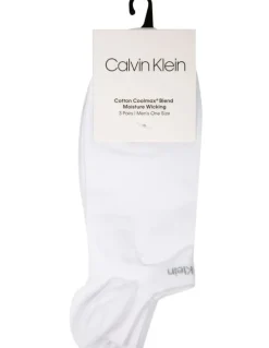 Calvin Klein Coolmax Sports Liner 3 Pack in White