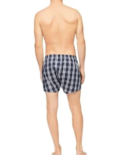 Calvin Klein Cotton Classics Woven Boxer 3 Pack in Navy