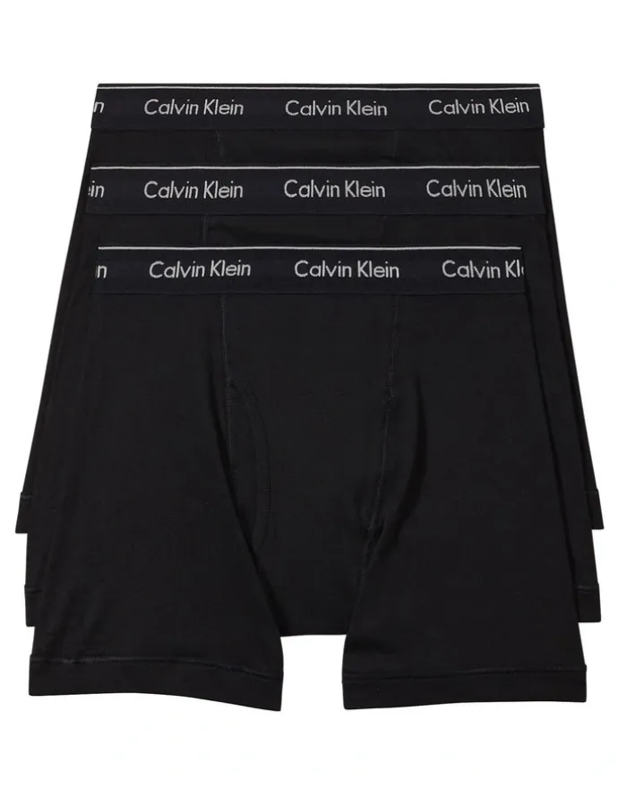 Calvin Klein Cotton Classics Boxer Brief 3 Pack in Black