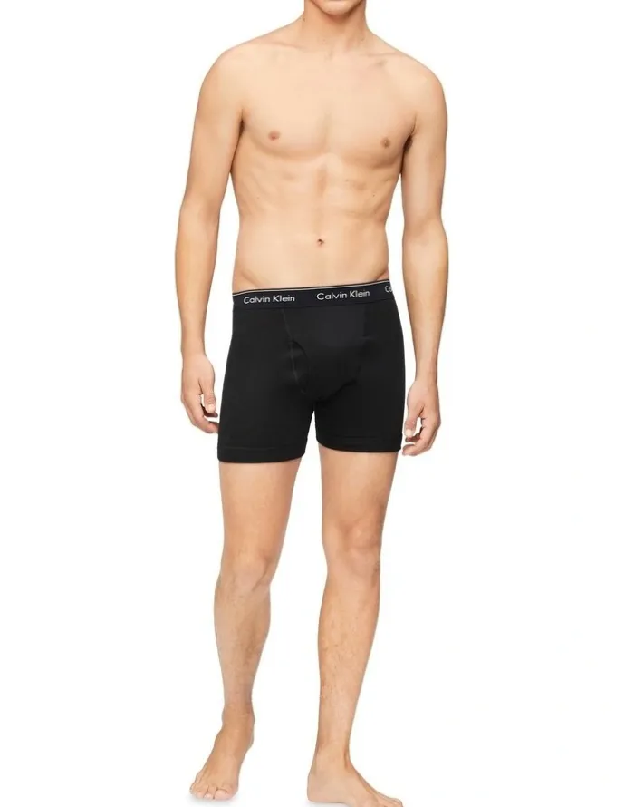 Calvin Klein Cotton Classics Boxer Brief 3 Pack in Black
