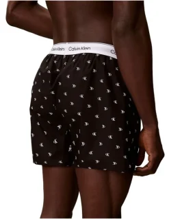 Calvin Klein Cotton Poplin Boxer in Black