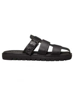 Calvin Klein Fisherman Sandal in Triple Black