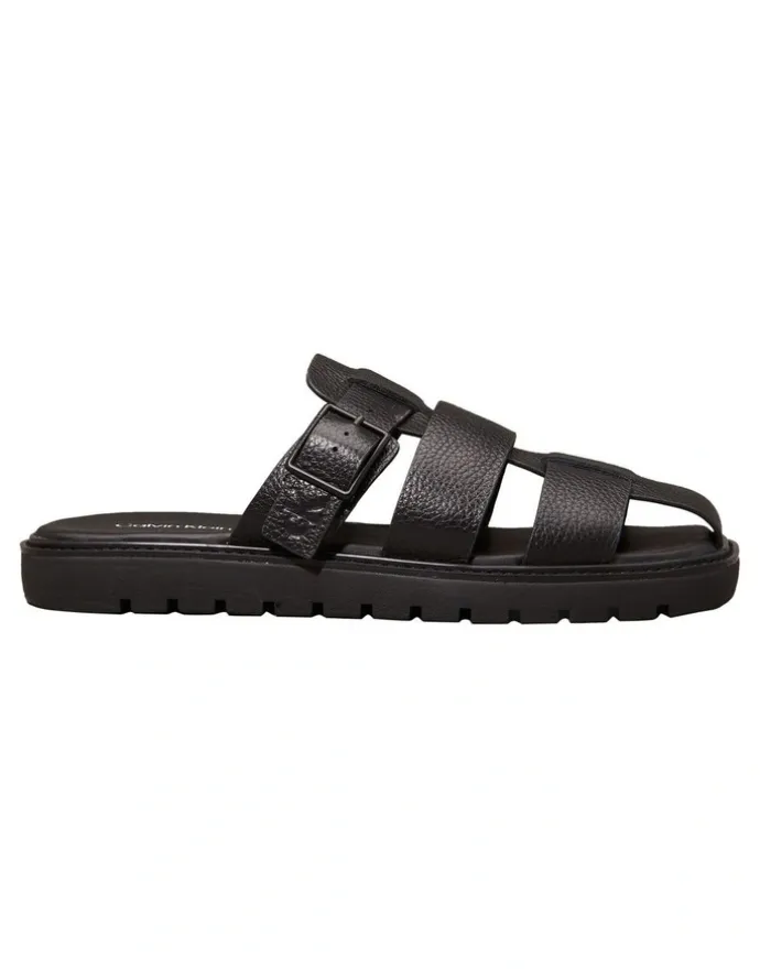 Calvin Klein Fisherman Sandal in Triple Black