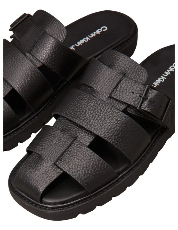 Calvin Klein Fisherman Sandal in Triple Black