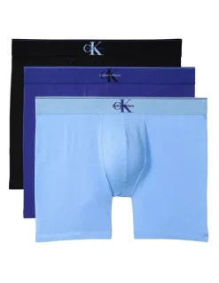 Calvin Klein Graphic Monogram Cotton Stretch Boxer Brief 3 Pack in Multi
