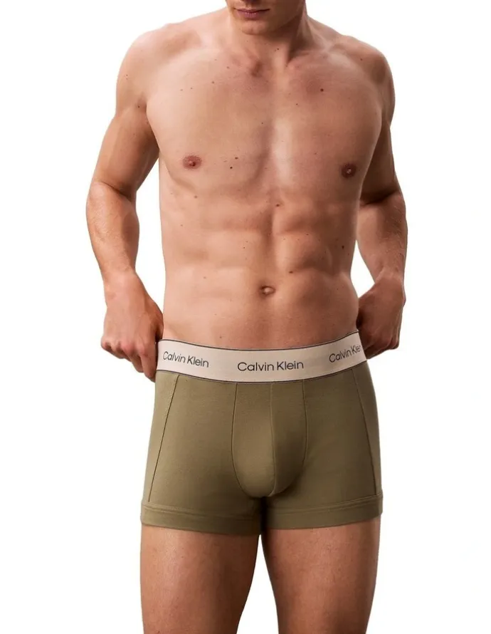 Calvin Klein Heritage Cotton Trunks 3 Pack in Multi