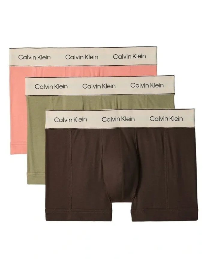 Calvin Klein Heritage Cotton Trunks 3 Pack in Multi