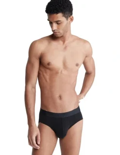 Calvin Klein Hip Briefs 3 Pack in Black