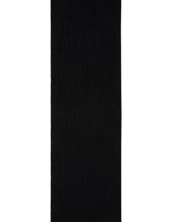 Calvin Klein Hw Wool Blend Knit Scarf in Black