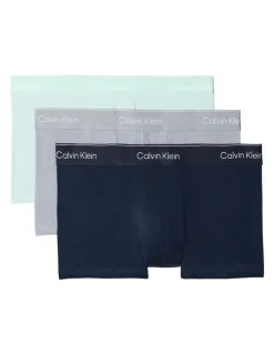 Calvin Klein Icon Cotton Low Rise Trunks 3 Pack in Multi
