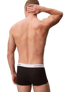 Calvin Klein Icon Cotton Low Rise Trunks 3 Pack in Multi