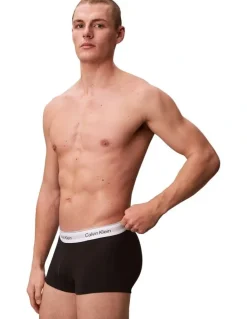 Calvin Klein Icon Cotton Low Rise Trunks 3 Pack in Multi