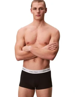 Calvin Klein Icon Cotton Low Rise Trunks 3 Pack in Multi