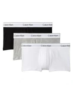 Calvin Klein Icon Cotton Low Rise Trunks 3 Pack in Multi