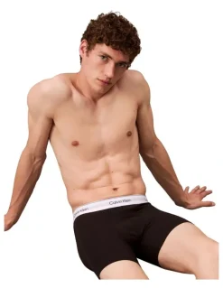 Calvin Klein Icon Cotton Boxer Briefs 3 Pack in Multi