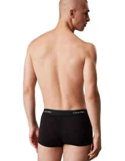 Calvin Klein Icon Cotton Low Rise Trunks 5 Pack in Black