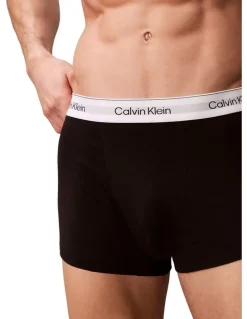 Calvin Klein Icon Cotton Stretch Relaxed Trunk 3 Pack in Multi