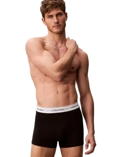 Calvin Klein Icon Cotton Stretch Relaxed Trunk 3 Pack in Multi