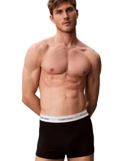 Calvin Klein Icon Cotton Stretch Relaxed Trunk 3 Pack in Multi