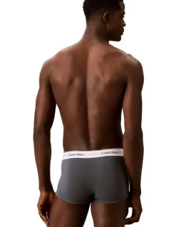 Calvin Klein Icon Cotton Low Rise Trunks 3 Pack in Multi
