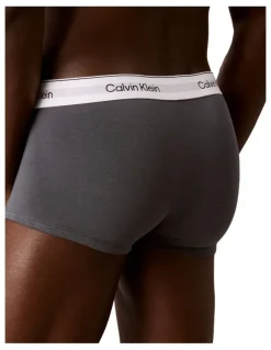 Calvin Klein Icon Cotton Low Rise Trunks 3 Pack in Multi