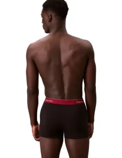 Calvin Klein Icon Cotton Stretch Relaxed Trunk 3 Pack in Multi