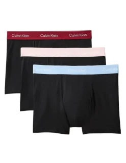 Calvin Klein Icon Cotton Stretch Relaxed Trunk 3 Pack in Multi