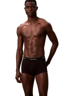 Calvin Klein Icon Cotton Low Rise Trunks Pack Of 7 in Black