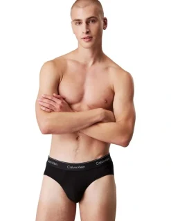 Calvin Klein Icon Cotton Hip Briefs Pack Of 3 in Multi
