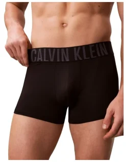 Calvin Klein Intense Power Micro Trunks 3 Pack in Black