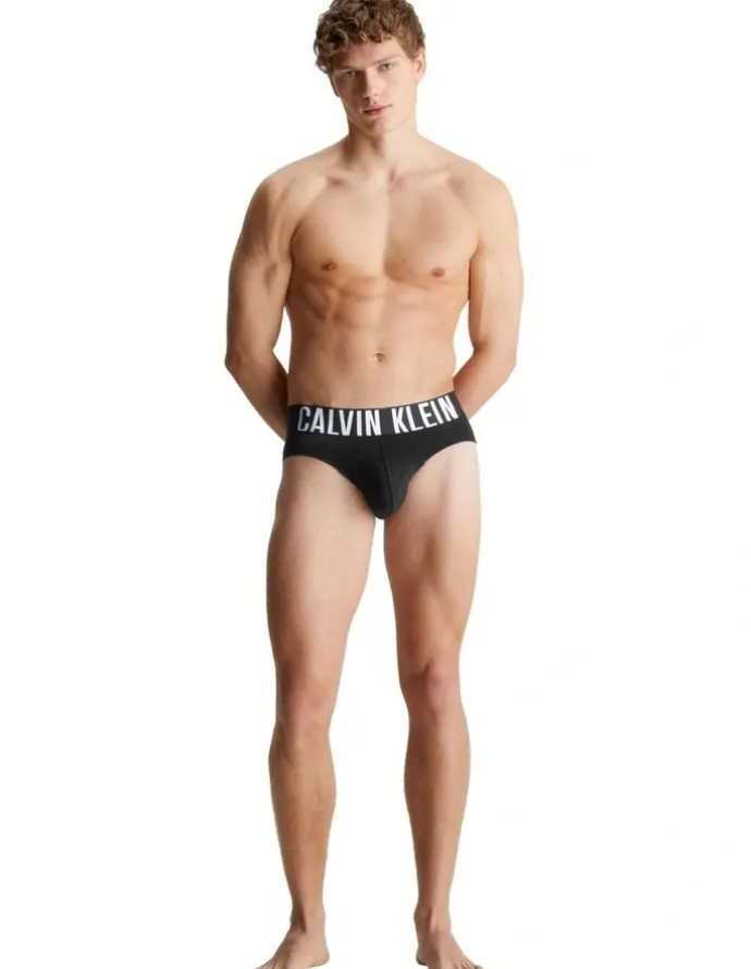 Calvin Klein Intense Power Cotton Briefs 3 Pack in Black