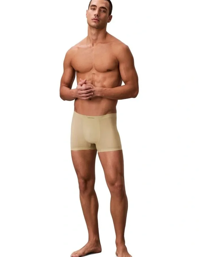 Calvin Klein Invisibles Trunks in Sage Green