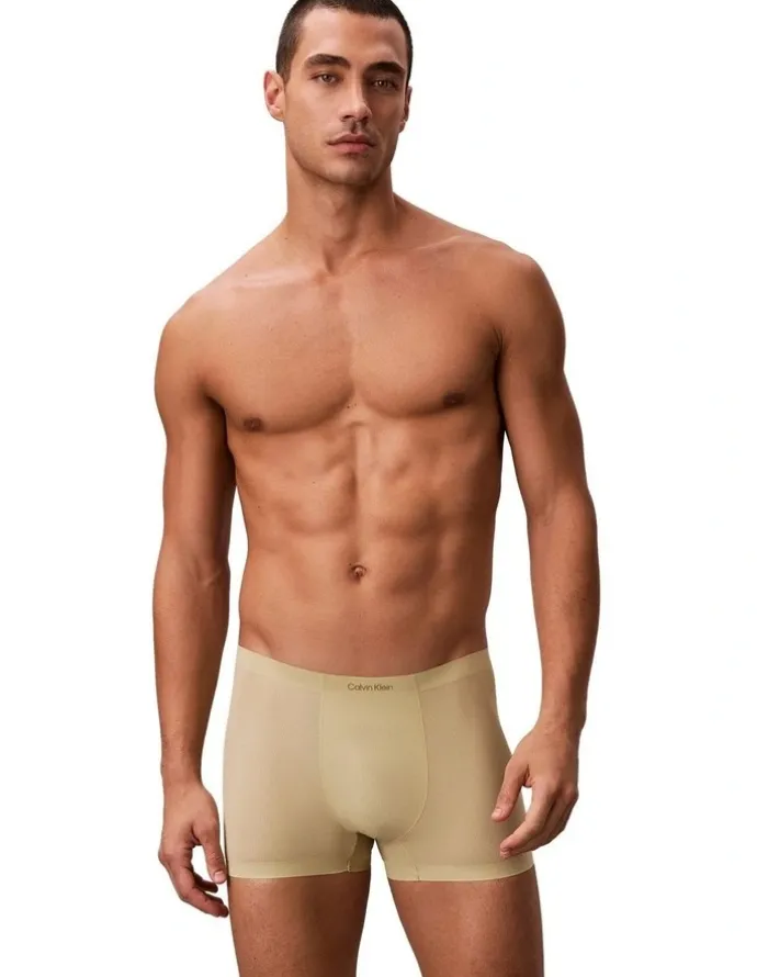 Calvin Klein Invisibles Trunks in Sage Green