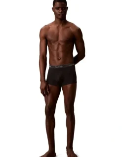 Calvin Klein Limited Edition Icon Cotton Shine Trunks 3 Pack in Black
