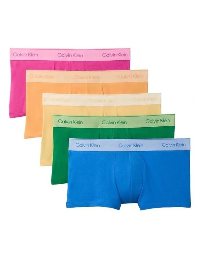 Calvin Klein Low Rise Pride Cotton Trunks Pack of 5 in Multi