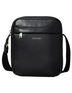 Calvin Klein Micro Pebble Reporter Bag in Black