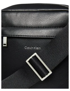 Calvin Klein Micro Pebble Reporter Bag in Black