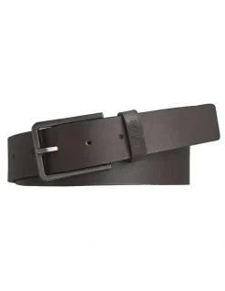 Calvin Klein 35mm Essential Leather Belt in Dark Brown