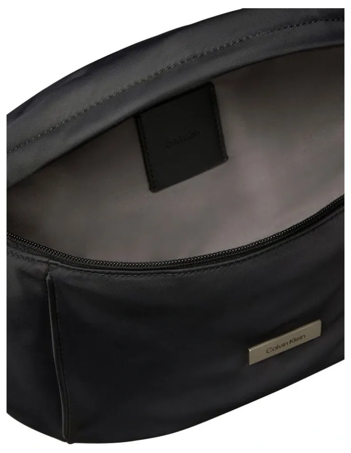 Calvin Klein Nylon Sling Bag in Black