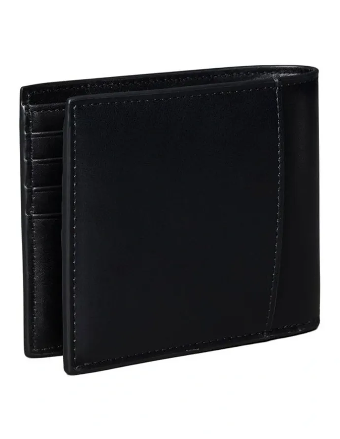 Calvin Klein Raised EW Bill Fold Wallet in Black
