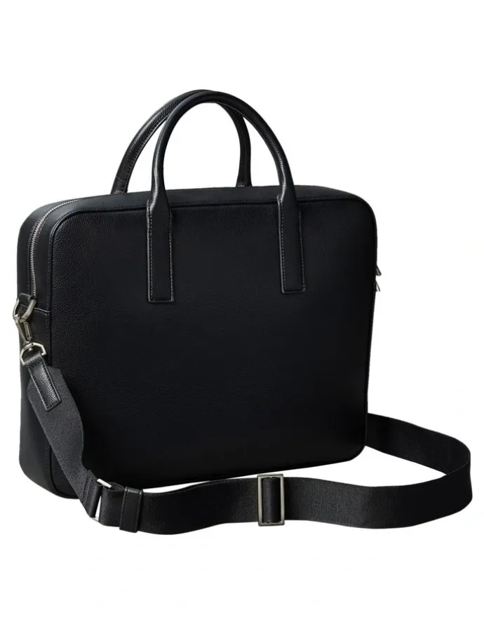 Calvin Klein Raised Logo Commuter Bag in Black
