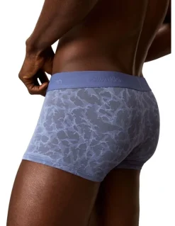 Calvin Klein Sculpt Lace Low Rise Trunk in Blue