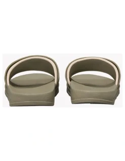 Calvin Klein Slide Rubber Neoprn Sandal in Mermaid/Eggshell