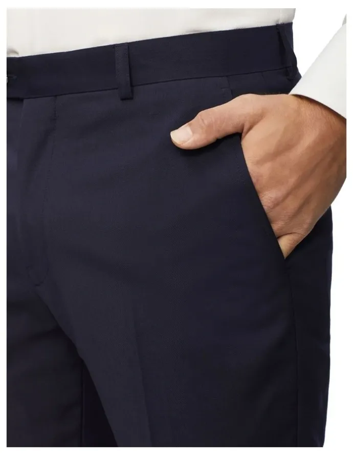 Calvin Klein Super Slim Twill Suit Trouser in Navy