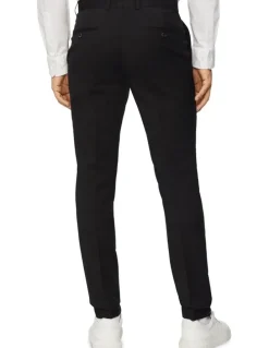 Calvin Klein Super Slim Twill Suit Trouser in Black