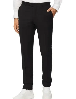 Calvin Klein Super Slim Twill Suit Trouser in Black