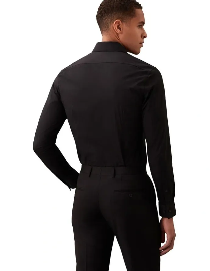 Calvin Klein The Poplin Shirt Slim Fit in Black