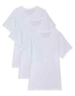 Calvin Klein Cotton Classics Crew Tshirt 3 Pack in White